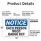 Signmission Each Person Must Badge Out, 14 in W x Rectangle, Plastic OS-2PACK-NS-P-1014-L-11606 - alternate 8